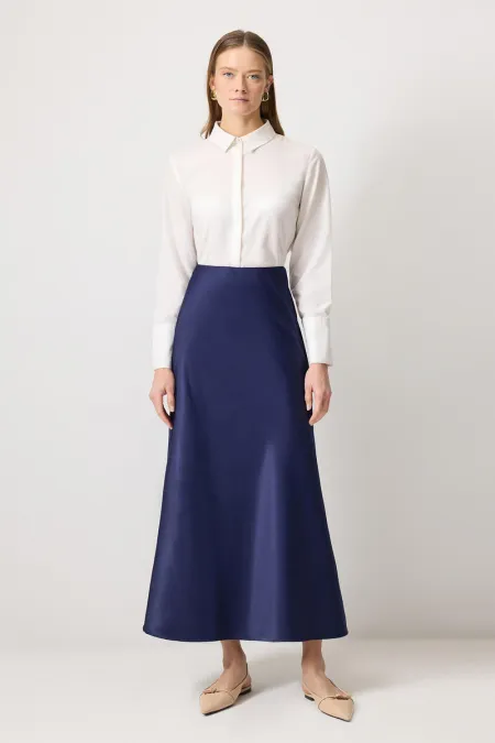 100% Cotton Basic Satin Skirt