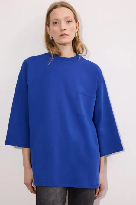 KNITTED TUNIC WITH POCKETS