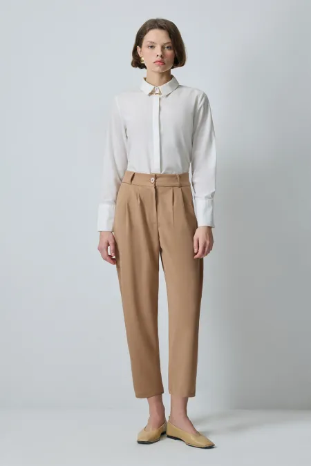 DOUBLE PLEATED LOOSE PANTS DOUBLE PLEATED LOOSE PANTS