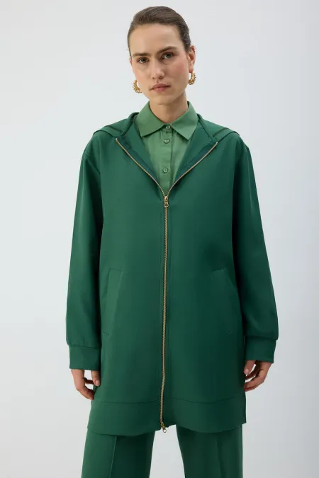 ZIPPED HOODED JACKET ZIPPED HOODED JACKET