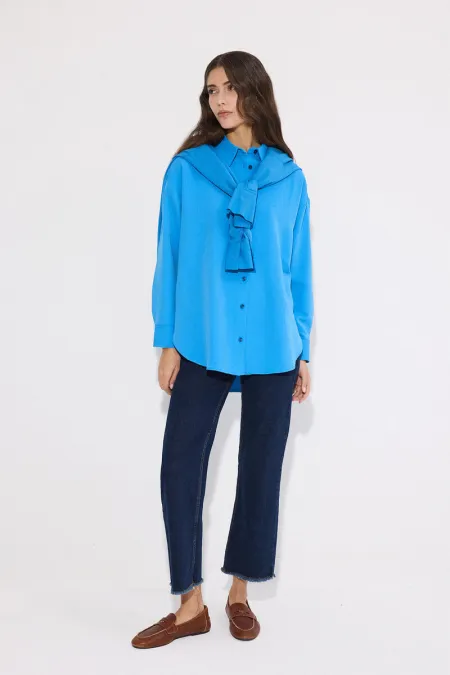 CHEMISE EN LIN SURDIMENSIONNÉE