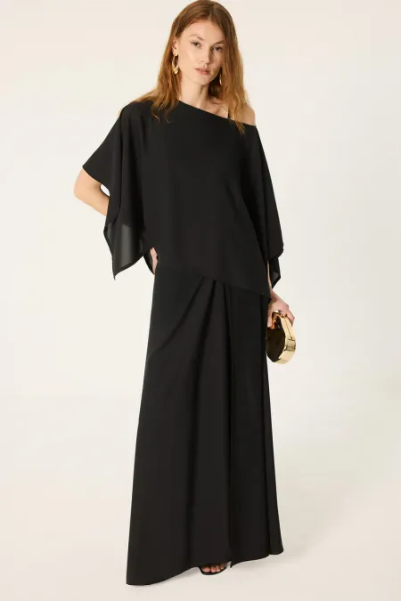 BATWING SLEEVE BLOUSE AND TROUSER SET BATWING SLEEVE BLOUSE AND TROUSER SET