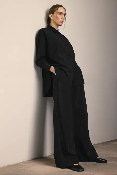 OVERSİZE FİT POPLİN GÖMLEK