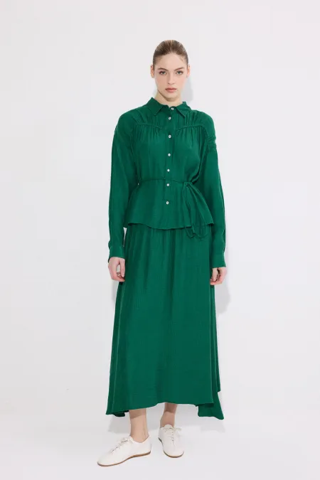 ENSEMBLE CHEMISE ET JUPE EN VISCOSE