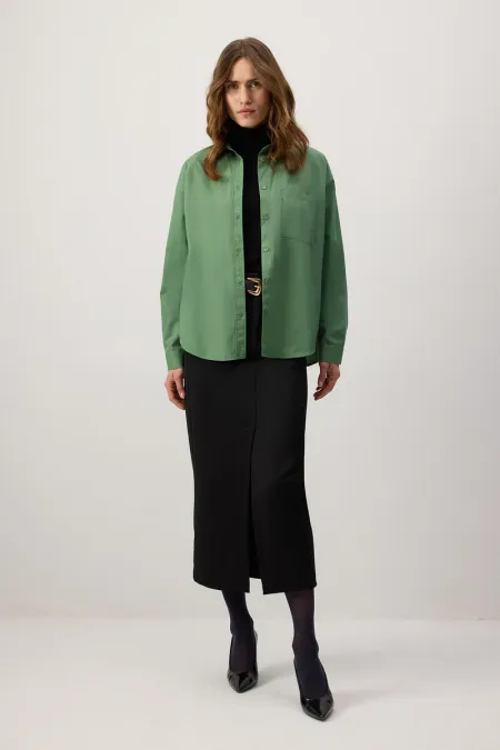 TEK CEPLİ OVERSIZE GÖMLEK