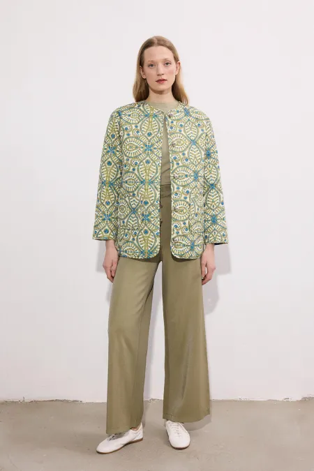 VESTE MATELASSÉE À MOTIFS