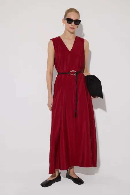 Gilet en cupra à col en V