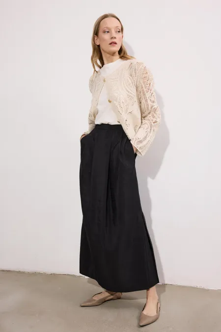 JUPE MAXI À BOUTONS