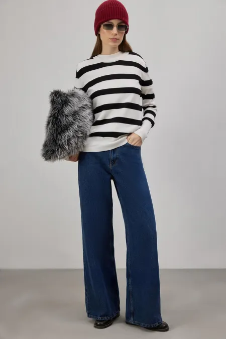 ÇİZGİLİ TRİKO KAZAK