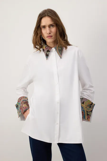CHEMISE À MOTIFS ETHNIQUES