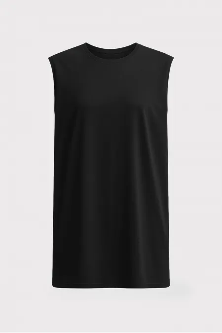 SLEEVELESS LINED TUNIC
