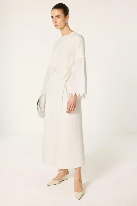 NAKIŞLI KUPRA ELBİSE