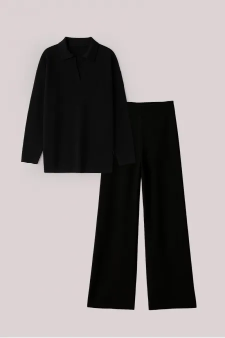 POLO COLLAR KNITTED SET