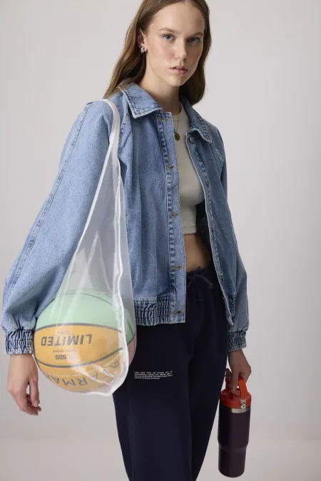 SAC EN ORGANZA À BANDOULIÈRE ÉPAISSE