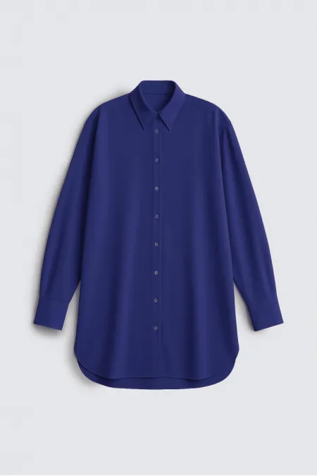 CHEMISE EN CRÊPE SURDIMENSIONNÉE