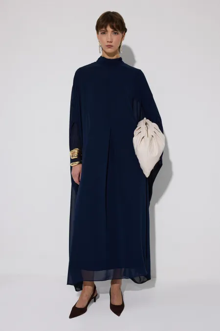 YARASA KOL ŞİFON ELBİSE