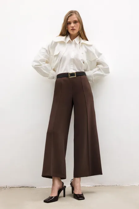 RIBBED PALAZZO TROUSERS RIBBED PALAZZO TROUSERS