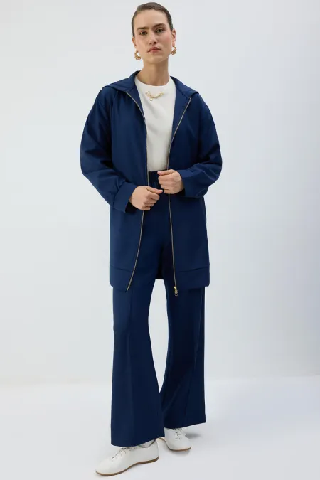 ZIPPED HOODED JACKET