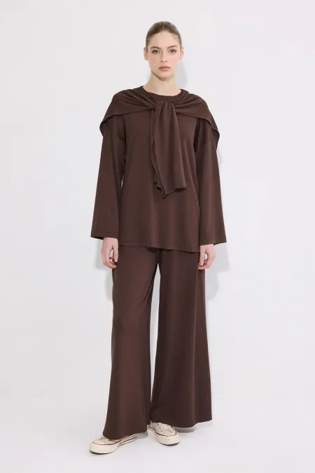 ENSEMBLE TUNIQUE ET PANTALON EN MODALE