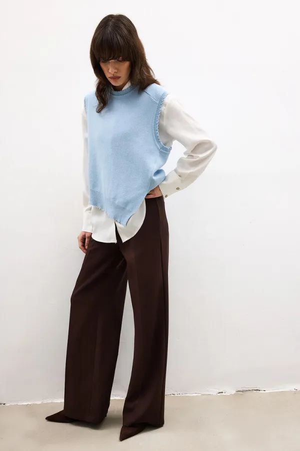 ASİMETRİK KESİM TRİKO SÜVETER