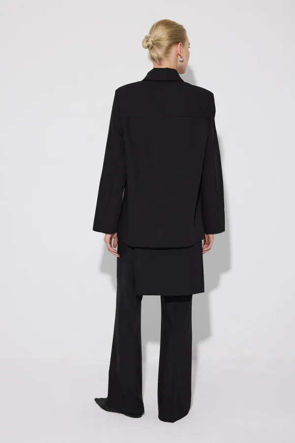 PADDED COLLAR SHIRT TUNIC