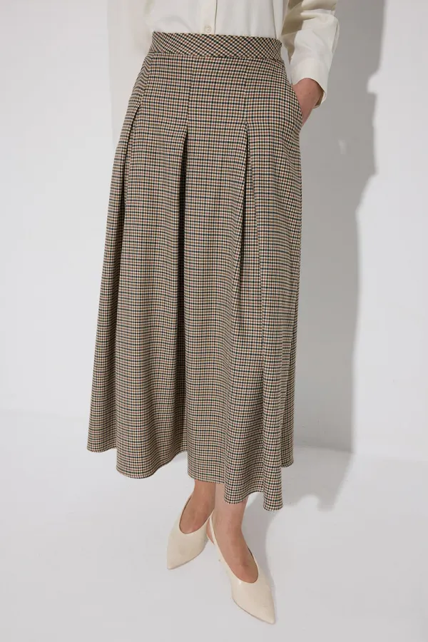 PİLELİ CEPLİ ETEK