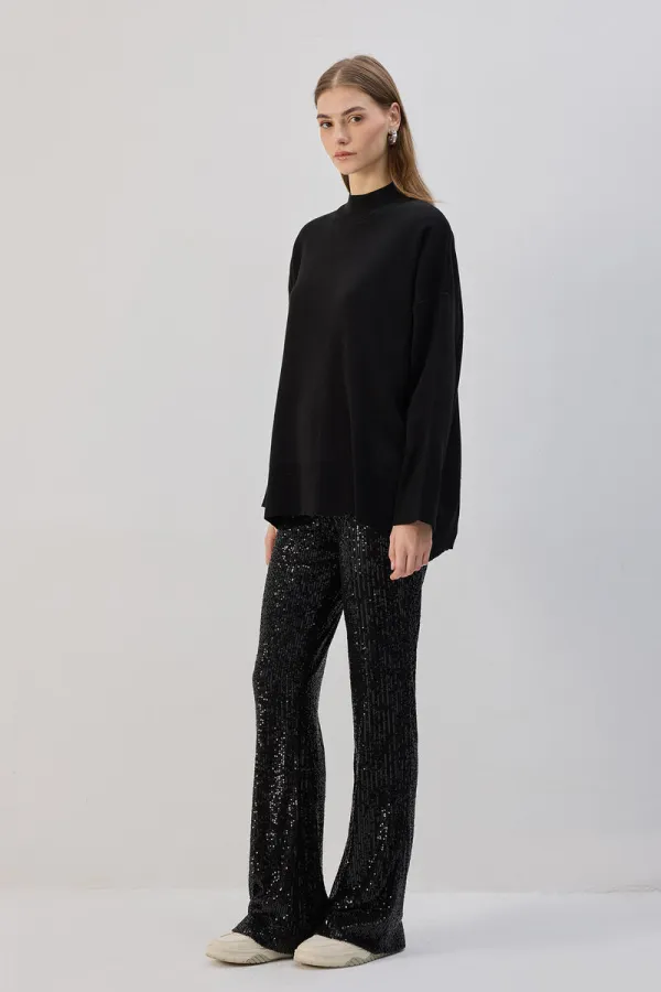 PAYETLİ FLARE PANTOLON