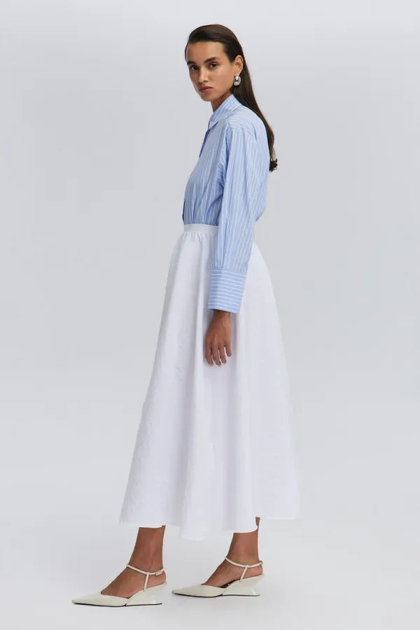 RUFFLED CUPRA SKIRT RUFFLED CUPRA SKIRT