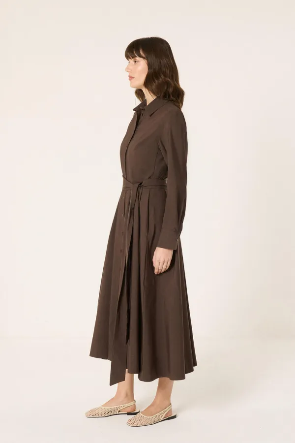 ROBE CHEMISE AVEC CEINTURE À LA TAILLE