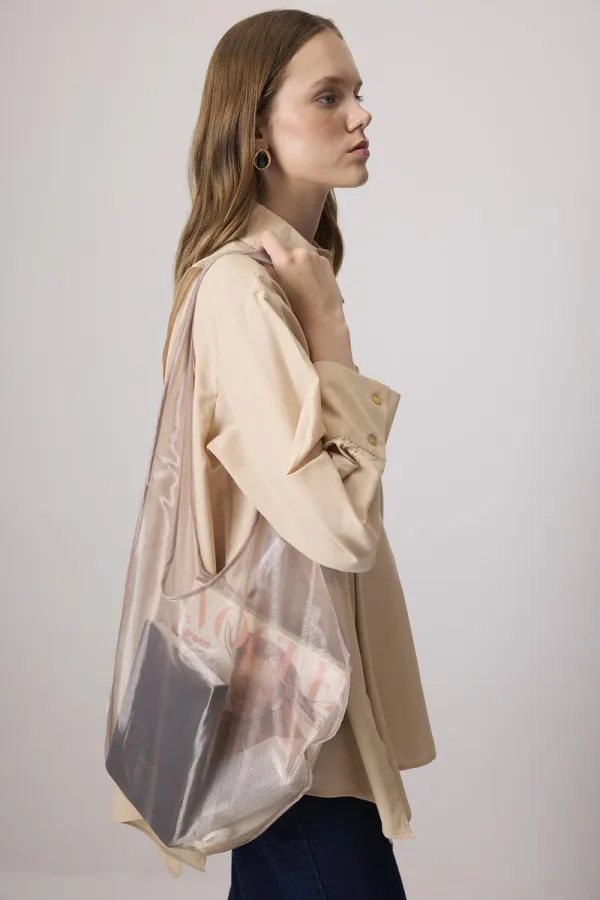THICK STRAP ORGANZA BAG