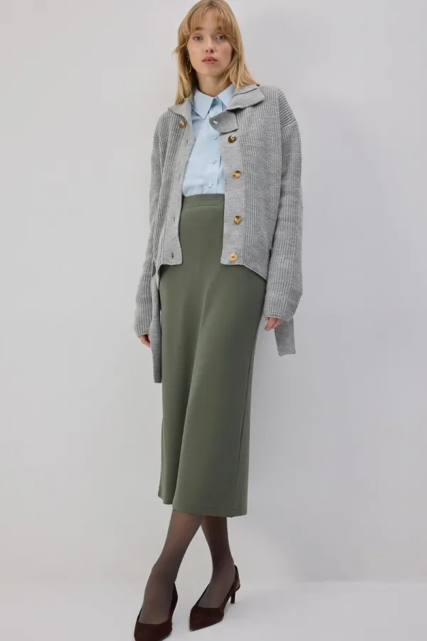 BELİ LASTİKLİ ÖRME ETEK