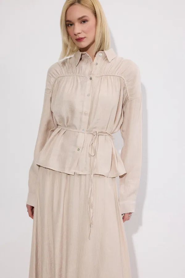 VİSKOZ GÖMLEK ETEK TAKIM