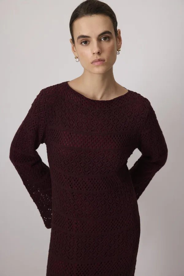 PAMUKLU ASTARLI ÖRGÜ ELBİSE