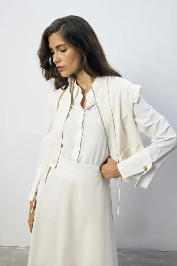 100% COTTON VEST AND SKIRT SET