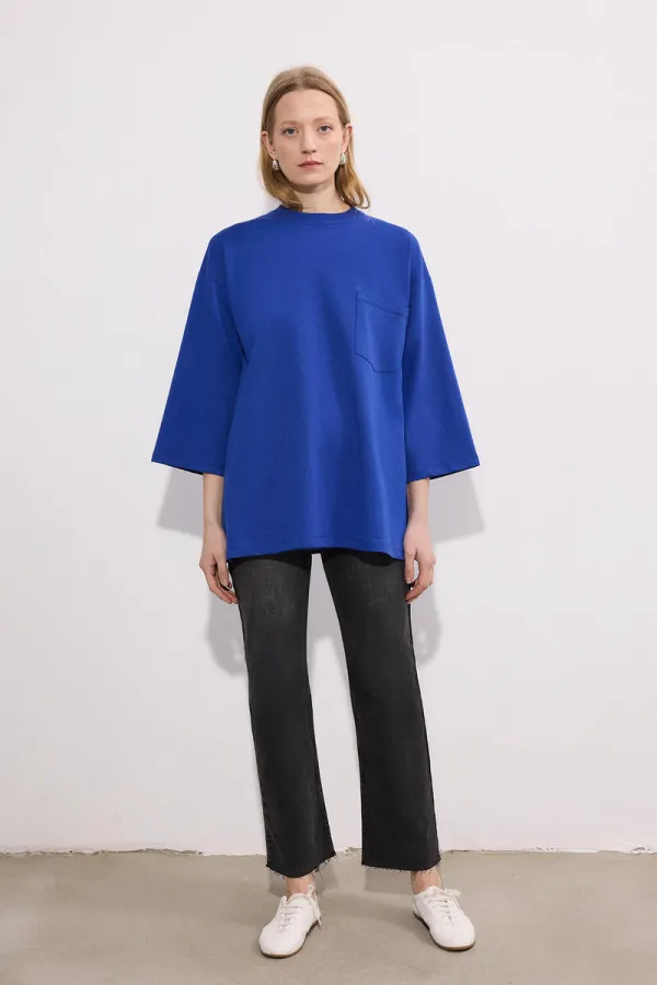 KNITTED TUNIC WITH POCKETS