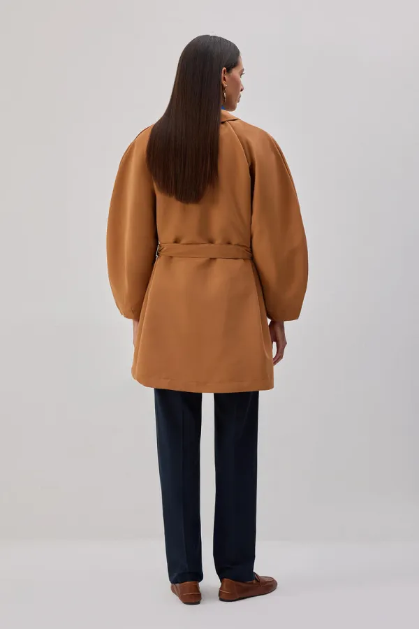 BELTED SHORT TRENCH COAT BELTED SHORT TRENCH COAT