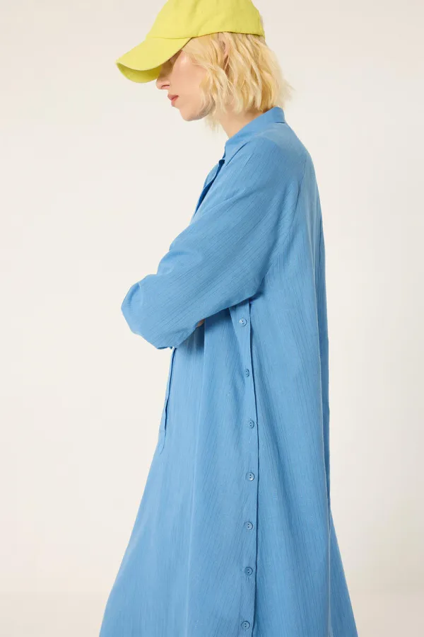 ROBE CHEMISE À RAYURES