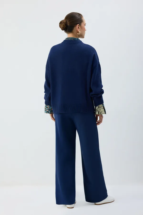 PANTALON CÔTELÉ AVEC TAILLE ÉLASTIQUE