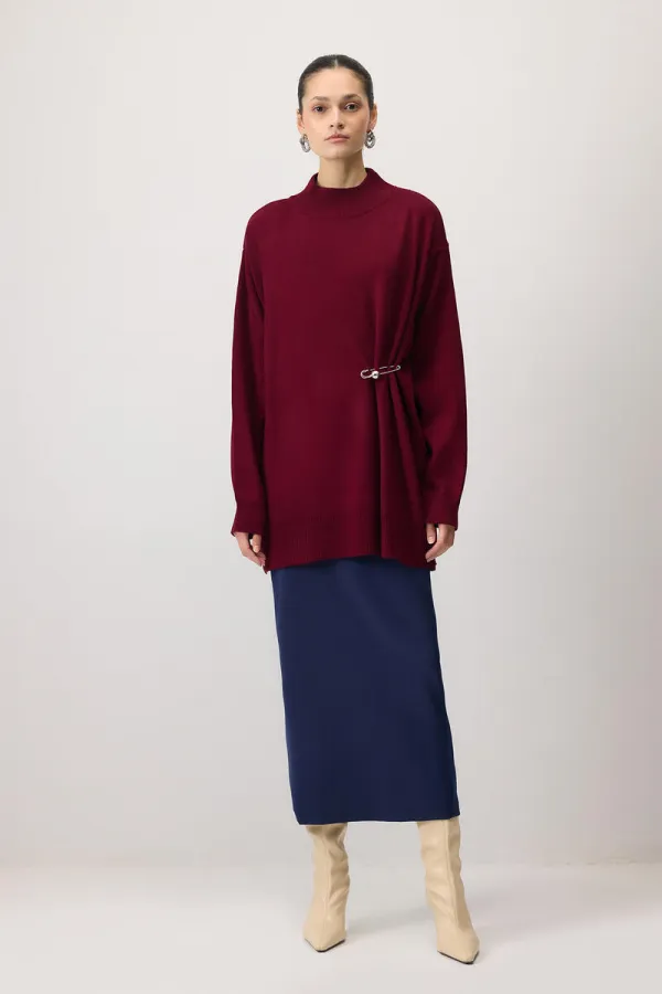 KNITTED TUNIC WITH ACCESSORIES