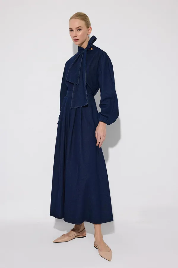 FİYONK DETAYLI DENİM TAKIM