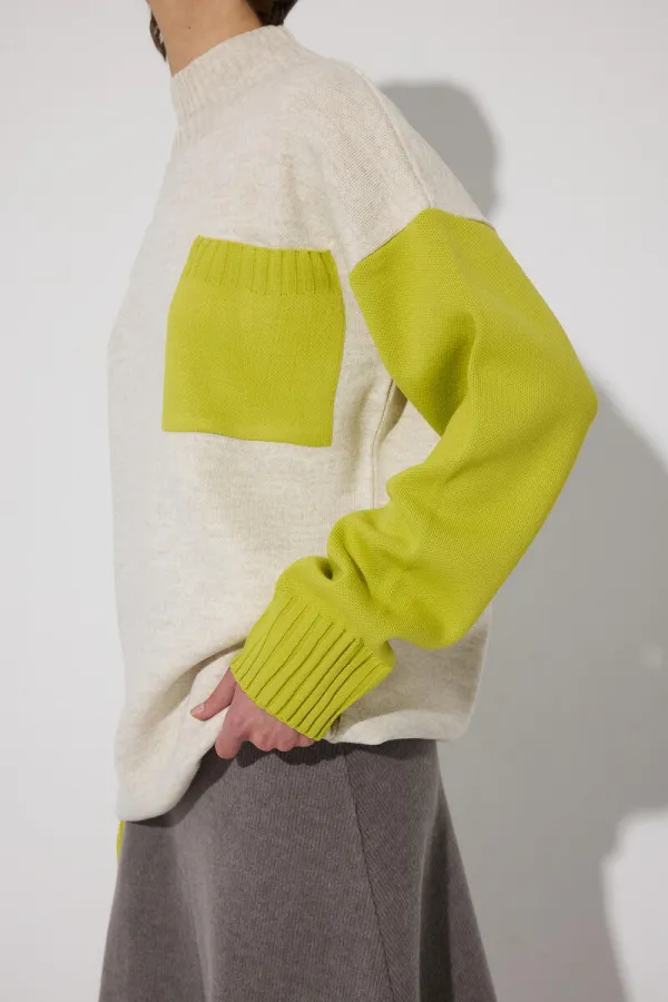 KNITTED TUNIC WITH POCKET DETAIL