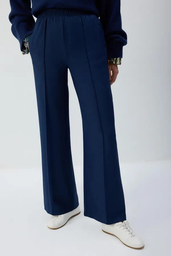 PANTALON CÔTELÉ AVEC TAILLE ÉLASTIQUE