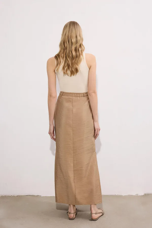 JUPE MAXI À BOUTONS