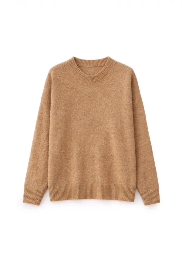 BİSİKLET YAKA OVERSİZE TRİKO KAZAK