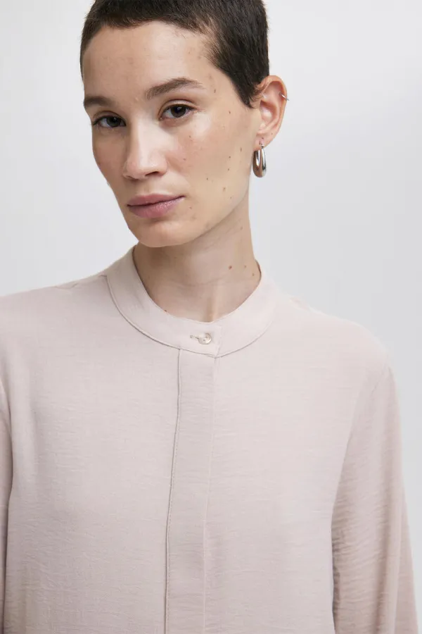 STAND COLLAR SHIRT