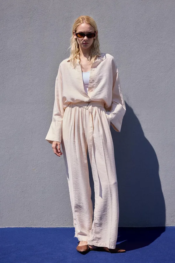 KEMERLİ GÖMLEK PANTOLON TAKIM