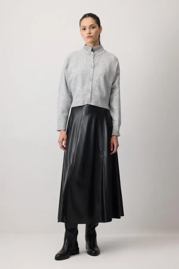 CARDIGAN COURT À BOUTONS EN MAILLE