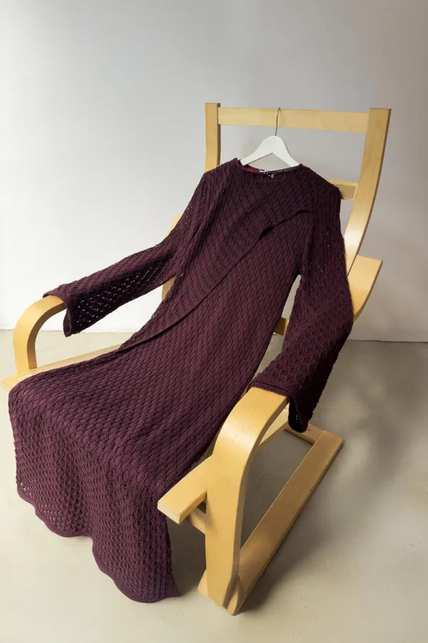 PAMUKLU ASTARLI BRODE ELBİSE