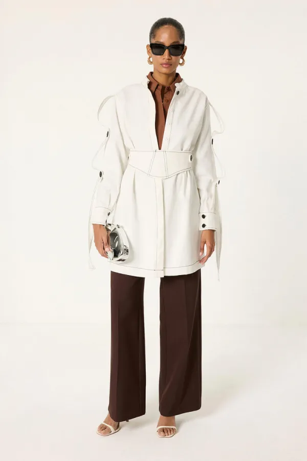 BELİ KEMERLİ CEKET