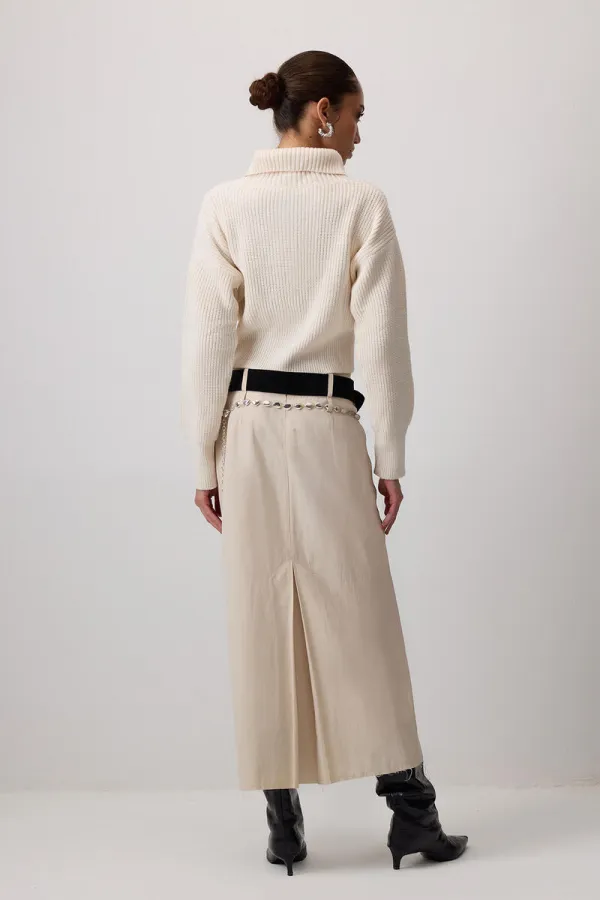 FERMUARLI GENIŞ YAKA TRIKO HIRKA